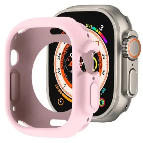 BOTOMALL Compatible with Apple Watch Bumper Case Ultra 3/2/1 49mm Soft Flexible TPU Thin Lightweight Protective Cover for iWatch [NO Front Screen Protector] 