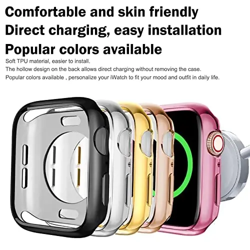 BOTOMALL Compatible with Apple Watch Bumper Case 38mm Series 3/2 Soft Flexible TPU Thin Lightweight Protective Cover for iWatch [NO Front Screen Protector] - 3