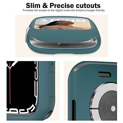 BOTOMALL Compatible with Apple Watch Bumper Case 40mm Series 6/5/4, SE 3/2/1 Soft Flexible TPU Thin Lightweight Protective Cover for iWatch [NO Front Screen Protector] - 3