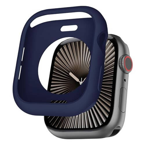 BOTOMALL Compatible with Apple Watch Bumper Case 41mm Series 9 Series 8 Series 7 Soft Flexible TPU Thin Lightweight Protective Cover for iWatch [NO Front Screen Protector] - 1