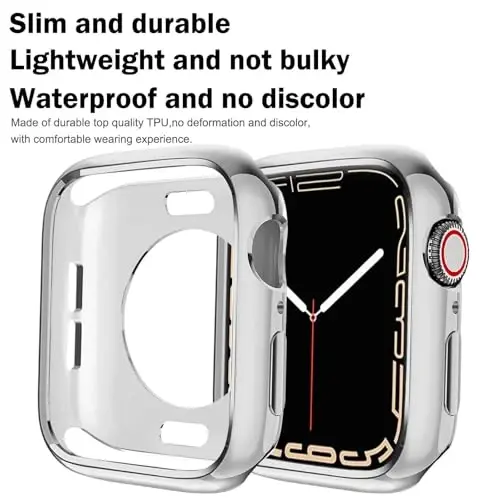 BOTOMALL Compatible with Apple Watch Bumper Case 42mm Series 11(2025)/10 Soft Flexible TPU Thin Lightweight Protective Cover for iWatch [NO Front Screen Protector] - BOTOMALL (1)