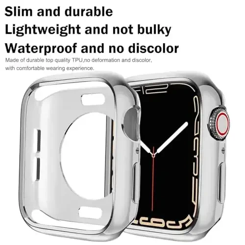 BOTOMALL Compatible with Apple Watch Bumper Case 42mm Series 11(2025)/10 Soft Flexible TPU Thin Lightweight Protective Cover for iWatch [NO Front Screen Protector] - 5