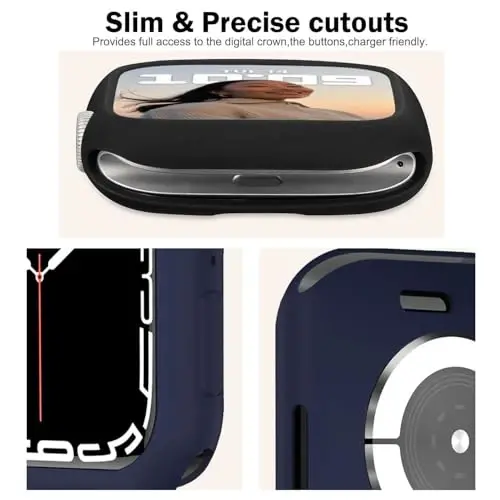 BOTOMALL Compatible with Apple Watch Bumper Case 42mm Series 11(2025)/10 Soft Flexible TPU Thin Lightweight Protective Cover for iWatch [NO Front Screen Protector] - 3