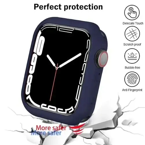 BOTOMALL Compatible with Apple Watch Bumper Case 42mm Series 11(2025)/10 Soft Flexible TPU Thin Lightweight Protective Cover for iWatch [NO Front Screen Protector] - 4