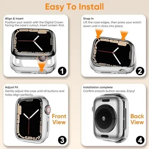 BOTOMALL Compatible with Apple Watch Bumper Case 42mm Series 12 | Soft Thin Flexible TPU Lightweight Protective Protector Cover for iWatch Men Women - BOTOMALL (1)