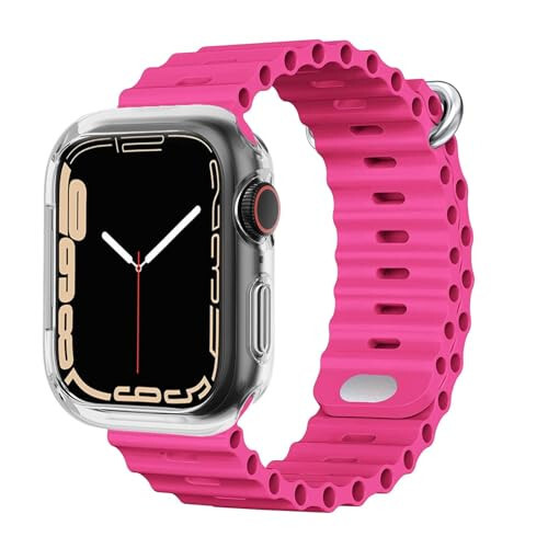BOTOMALL Compatible with Apple Watch Bumper Case 44mm Series 6 5 4 SE Soft Flexible TPU Thin Lightweight Protective Cover for iWatch [NO Front Screen Protector] - 5