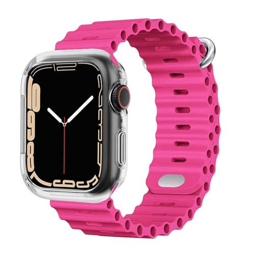 BOTOMALL Compatible with Apple Watch Bumper Case 44mm Series 6 5 4 SE Soft Flexible TPU Thin Lightweight Protective Cover for iWatch [NO Front Screen Protector] - 5