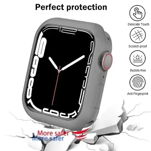 BOTOMALL Compatible with Apple Watch Bumper Case 46mm Series 11(2025)/10 Soft Flexible TPU Thin Lightweight Protective Cover for iWatch [NO Front Screen Protector] - 4