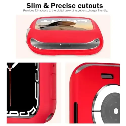 BOTOMALL Совместим с Apple Watch Bumper Case 42мм Series 11(2025)/10 Мягкий гибкий TPU Тонкий легкий защитный чехол для iWatch [БЕЗ защиты экрана] - 3