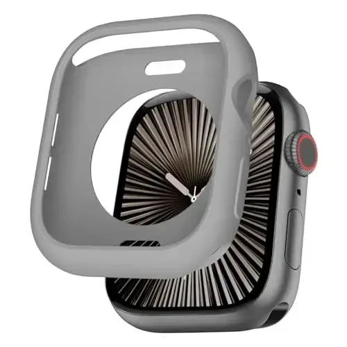 BOTOMALL Совместим с Apple Watch Bumper Case 42mm Series 11(2025)/10 Мягкий гибкий TPU Тонкий легкий защитный чехол для iWatch [БЕЗ защиты переднего экрана] 