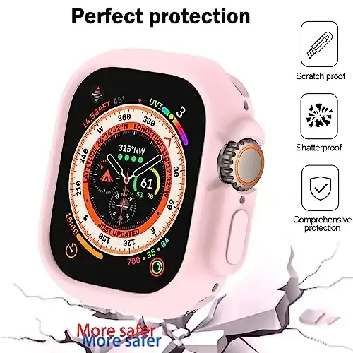 BOTOMALL Совместим с Apple Watch Bumper Case Ultra 2 / Ultra 49mm Мягкий Гибкий TPU Тонкий Легкий Защитный Чехол для iWatch [БЕЗ Защитной Пленки для Экрана] - 4