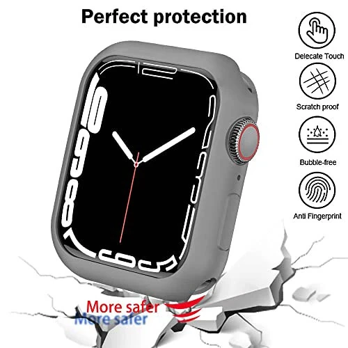 BOTOMALL Совместимый с Apple Watch Bumper Case 44mm Series 6 5 4 SE Мягкий Гибкий TPU Тонкий Легкий Защитный Чехол для iWatch [Без Защитного Стекля для Экрана] - 6