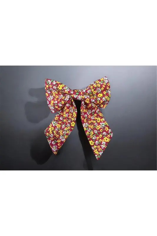 BOW CLIP - RED YELLOW - 1