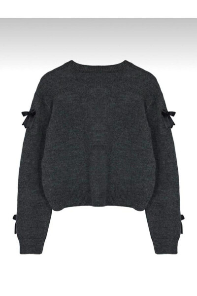 Bow Detail Knit Sweater - 7