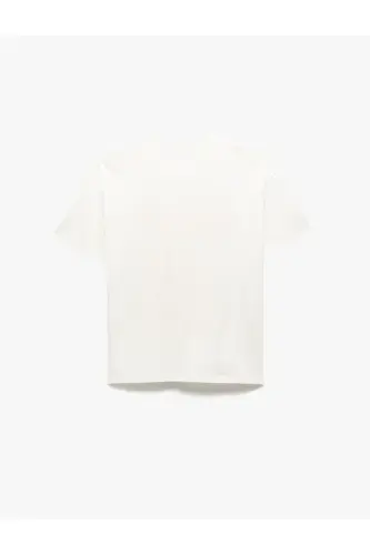 Bow Fruit Print Crew Neck Short Sleeve Oversize T-Shirt - KOTON (1)