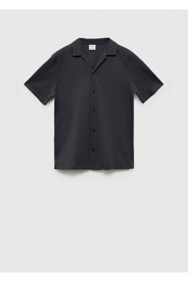 Bowling Collar Cotton Shirt - 3