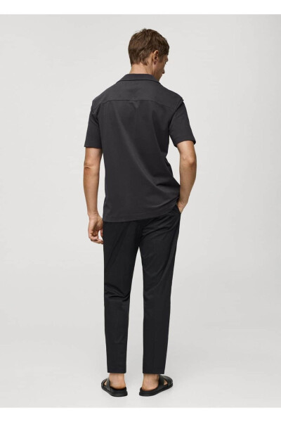 Bowling Collar Cotton Shirt - 4