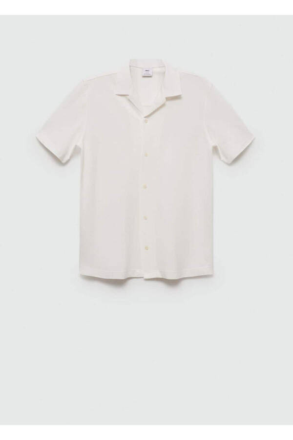 Bowling Collar Cotton Shirt - 3