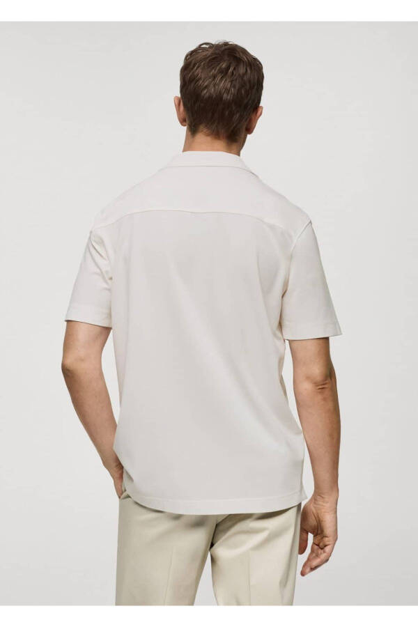 Bowling Collar Cotton Shirt - 4