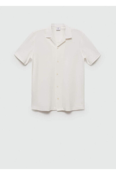 Bowling Collar Cotton Shirt - 3