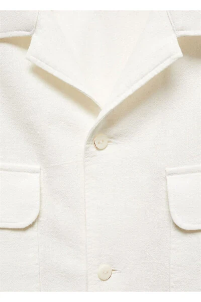 Bowling collar pocket linen shirt - 6