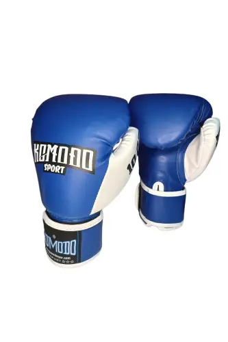 Boxing Gloves 10 oz / Kick Boxing, Muay Thai Foot Sock - BLUE - KOMODO SPORT (1)