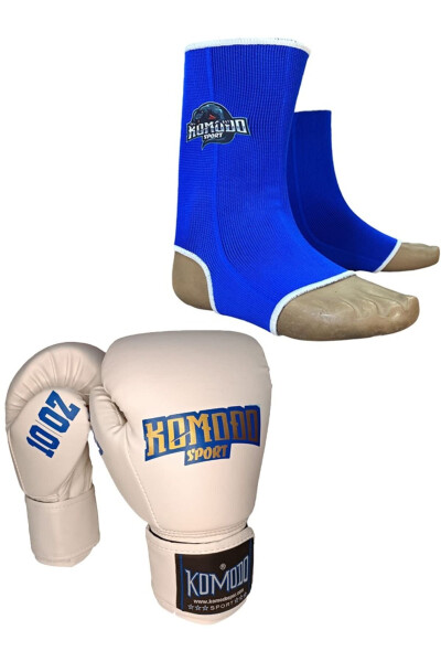 Boxing Gloves 10 oz / Kickboxing, Muay Thai Foot Wraps - KOMODO SPORT