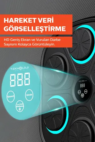 Boxing Training Machine RGB Music Bluetooth Speaker Young Adult Boxing Exercise Gloves Gift - 3