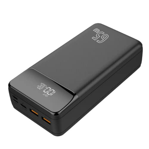 BoxWave Universal PD USB Type-C Rejuva Power Pack Bundle (65W 30000mAh), Power Delivery Power Bank Portable Adapter - Jet Black, Power Bank for Smartphones and Tablets - BoxWave (1)