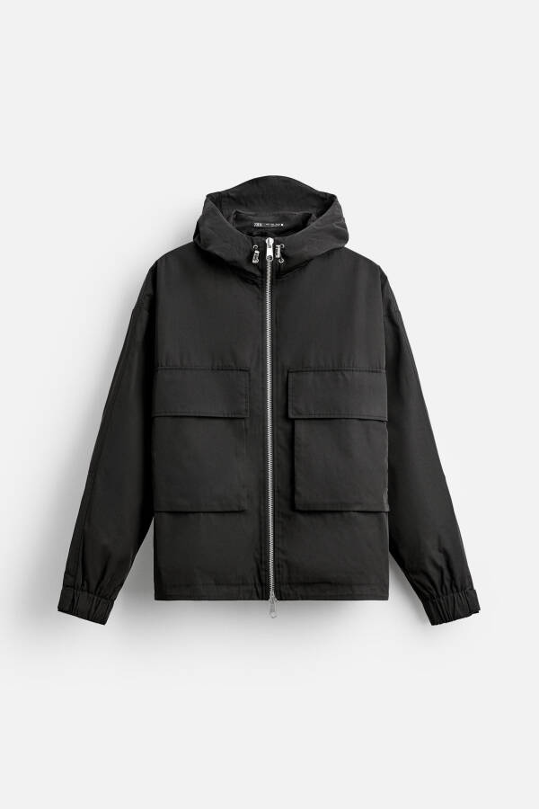 BOXY FIT TECHNICAL PARKA - Black - 21