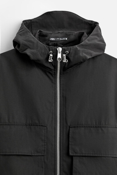 BOXY FIT TECHNICAL PARKA - Black - 23