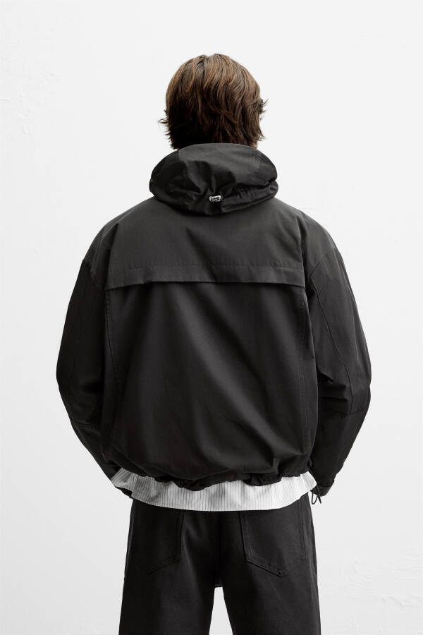 BOXY FIT TECHNICAL PARKA - Black - 3