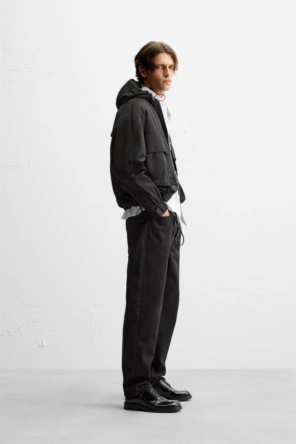 BOXY FIT TECHNICAL PARKA - Black - 4