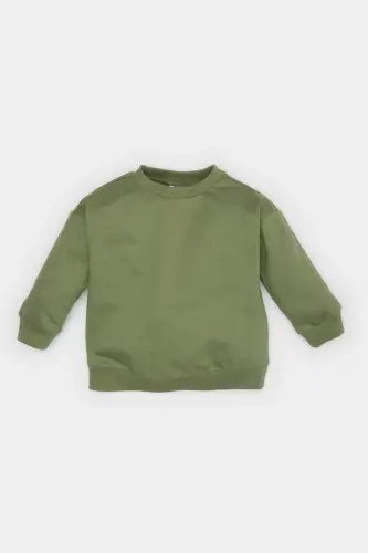 Boy Baby Bicycle Neck Basic Plain Sweatshirt A7343A525SP - 1
