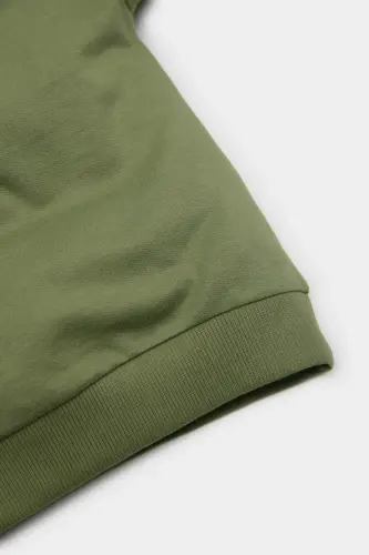 Boy Baby Bicycle Neck Basic Plain Sweatshirt A7343A525SP - 4