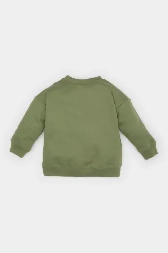 Boy Baby Bicycle Neck Basic Plain Sweatshirt A7343A525SP - 5