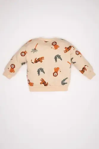 Boy Baby Bicycle Neck Printed Sweatshirt D2931a524au - 5