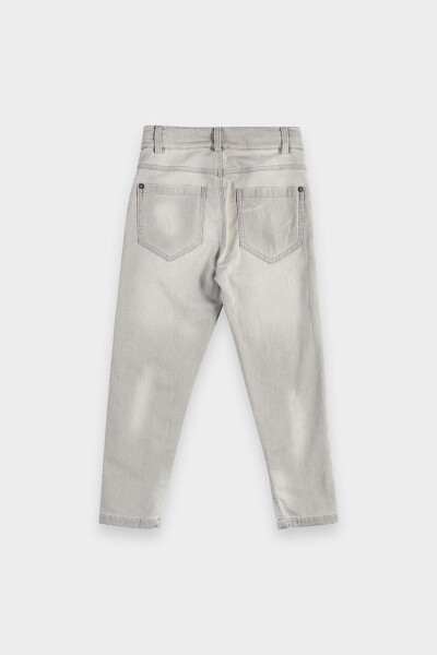 Boy Washed Gray Jeans - 5