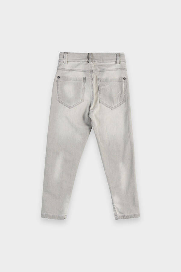 Boy Washed Gray Jeans - 5