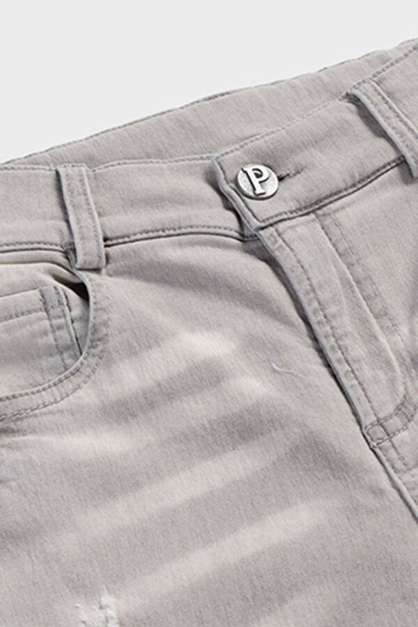 Boy Washed Gray Jeans - 6