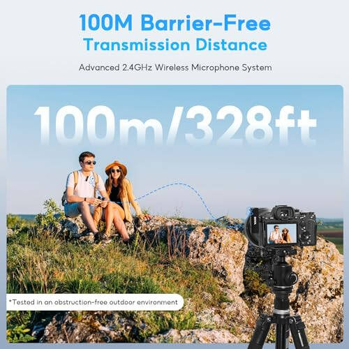 BOYA BOYALINK Wireless Lavalier Microphone for iPhone Android Camera Vlogging, All-in-One Lapel Dual Mic System & Lightning & USB-C Inputs & Battery Case for Smartphones DSLR YouTube Facebook Live - 10