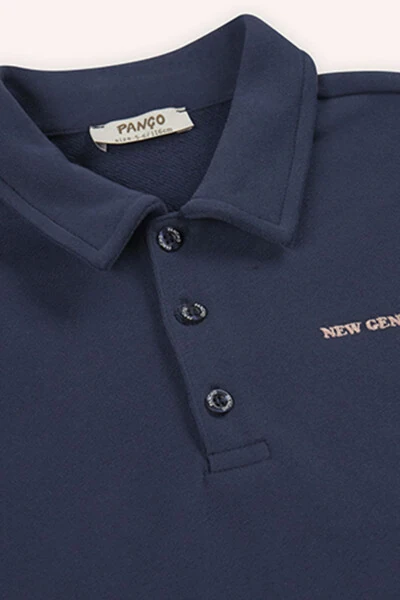 Boyed's Collar Navy Sweatshirt-002 - 5