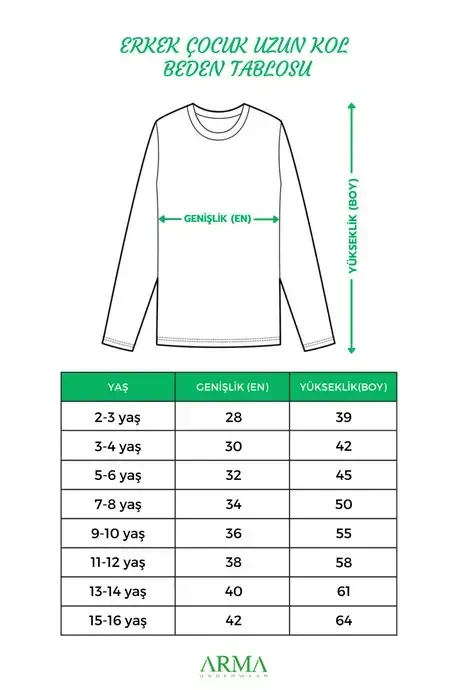 Boys' 2-pack white long-sleeve crew neck undershirts, 100% cotton. - 5