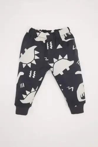 Boys' 2-Piece Dinosaur Print Sweatshirt and Elastic Waist Joggers E0674a524wn - DEFACTO (1)