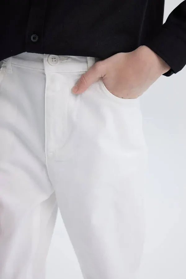 Boys' 23rd of April Children's Day Straight Leg White Gabardine Pants X4224a624sm - 7