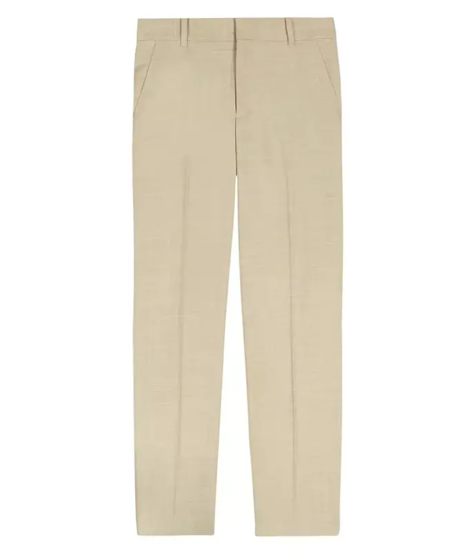 Boys' 8-20 Stretch Sharkskin Suit Pants - Beige - 1