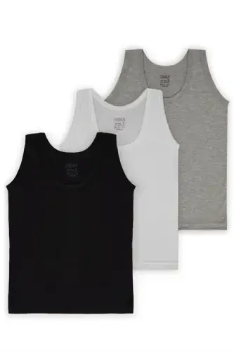 Boys' Assorted Cotton Jersey Tank Top 3 Pack - 1