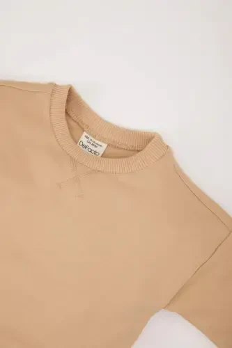 Boy's Baby Bicycle Neck Warmer Soft Fuzzy Basic - DEFACTO (1)