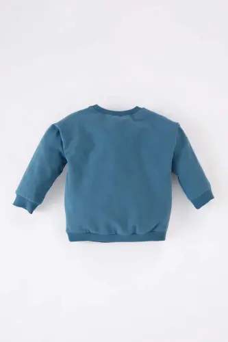 Boy's Baby Bicycle Neckline Print Sweatshirt - 5