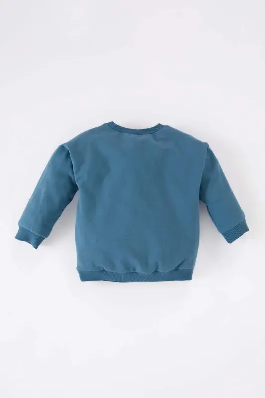 Boy's Baby Bicycle Neckline Print Sweatshirt - 5